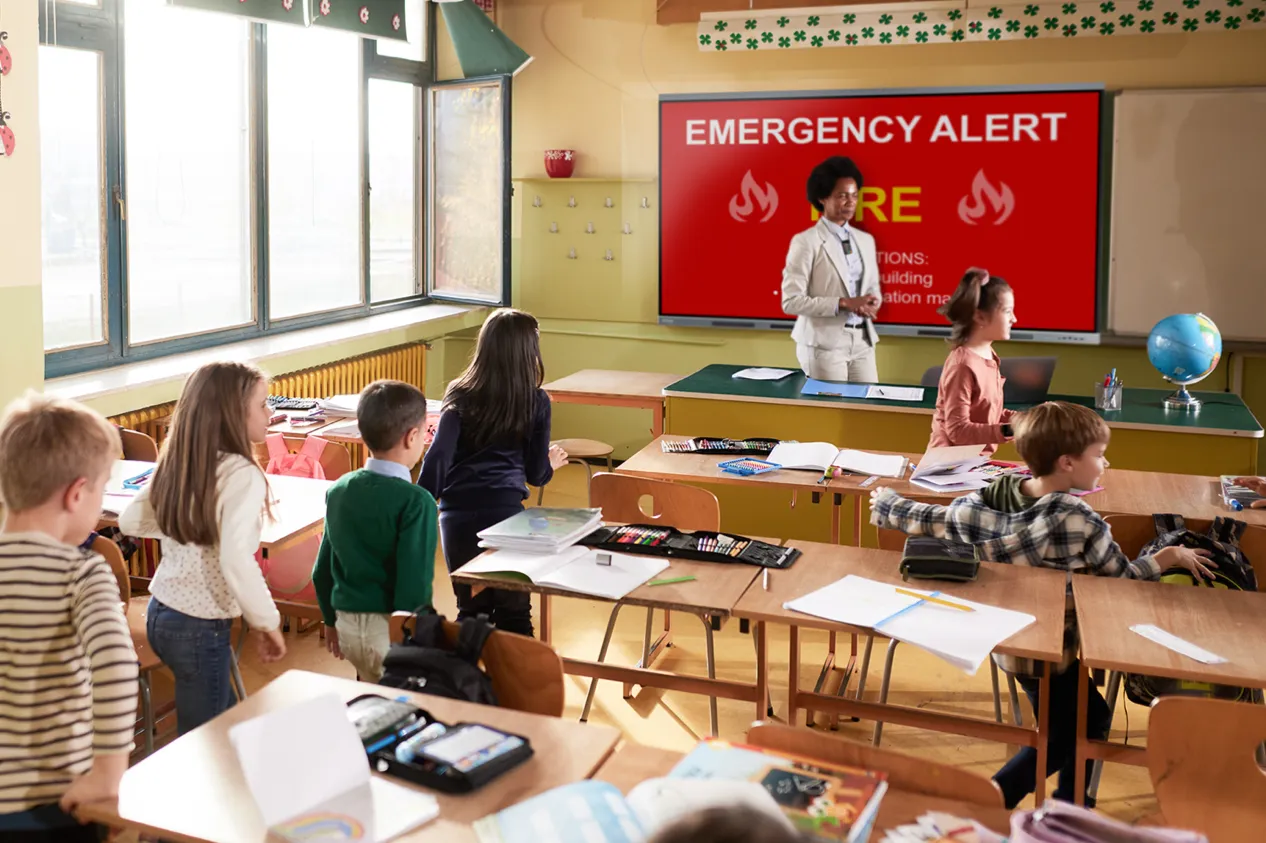 Alerta de emergencia desde FrontRow UNITY